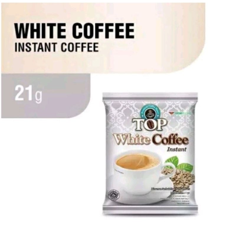 Top White Coffee 1 Renceng isi 10 Sachet