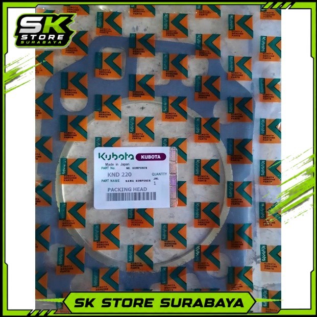 Paking Kop KND220 Gasket Cyl Head KND220 Mesin Kubota Kualitas Terbaik