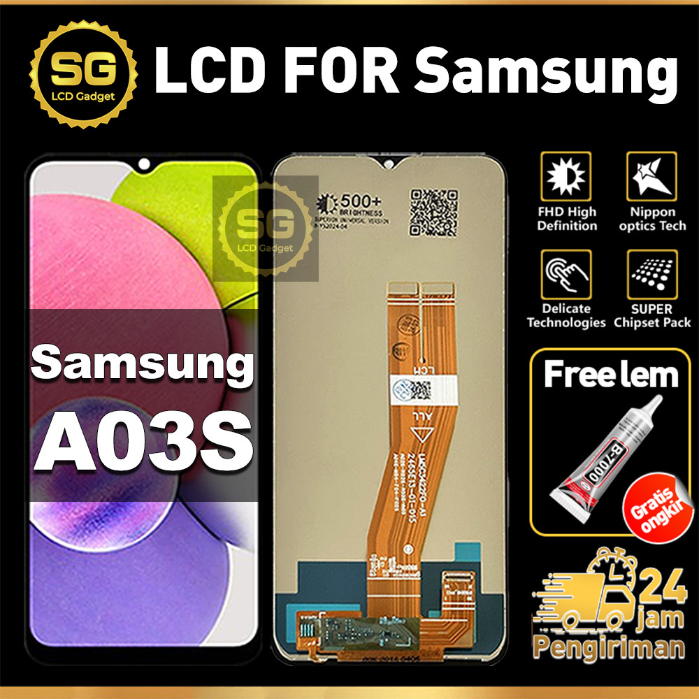 SG LCD Samsung A03S Fullset HP Touchscreen Samsung A03S Free Lem Glass Touch Screen Digitizer COD