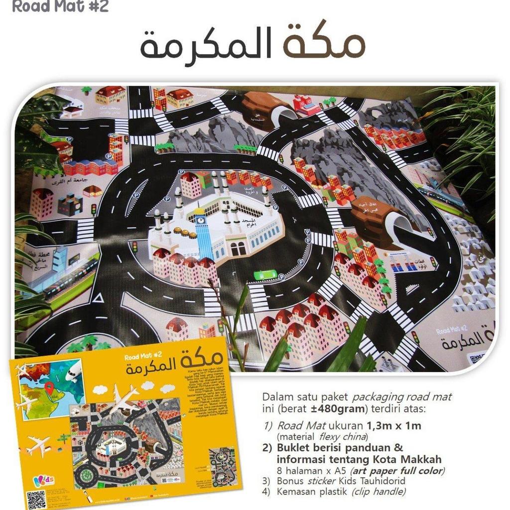 alas bermain anak playmat road mat kota Mekah al mukarromah