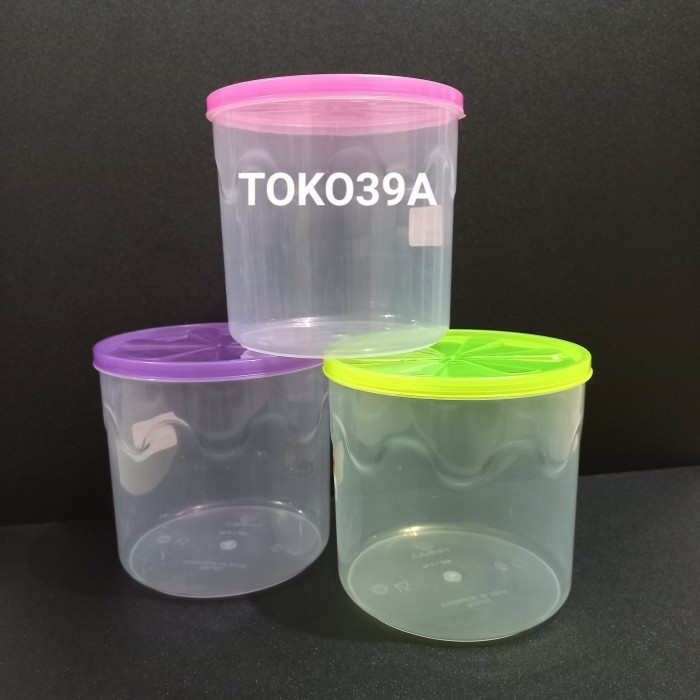 Toples Kue Kering / Toples Bulat 1.5 Liter 1500ml 1500 ml