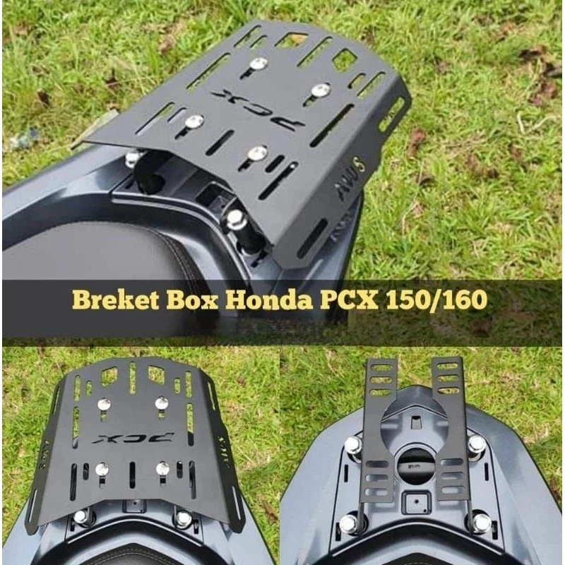 original Breket Box PCX 150 & PCX 160 – Dudukan Belakang Kuat untuk Box GIVI SHAD KMI Universal CMS