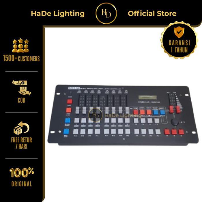 Mixer Lighting Controller Disco 240 DMX 512 - Mixer Lampu Lighting Parled Beam Disco 240Mixer Lighti