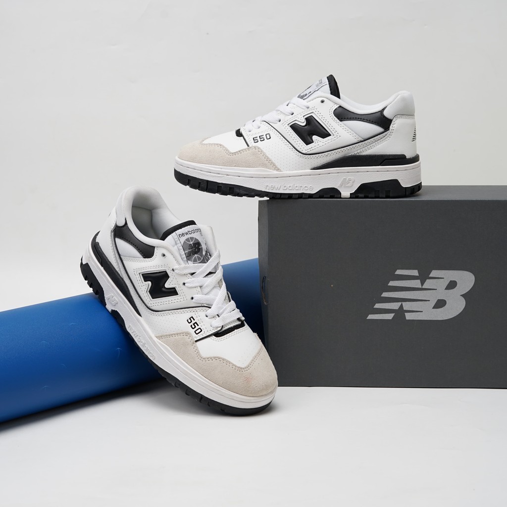 New Balance  550 Sea Salt White Black