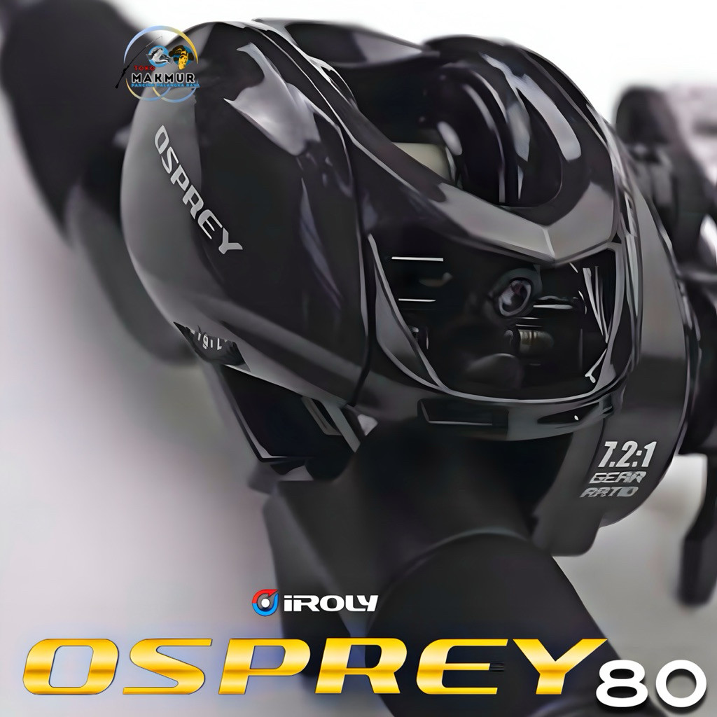 REEL BC IROLY OSPREY 80 BFS || DRAG CLICKER || AIR CARBON BODY ||MAGNETIC CENTRIFUGAL BREAKE SYSTEM 