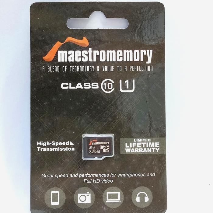 Micro SD 32GB Class 10 Maestro / MicroSD Class10 32GB Memory Card