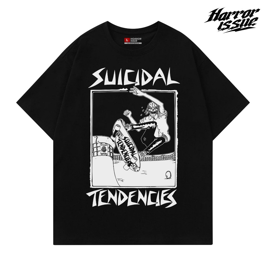 T-shirt Suicidal Tendencies Bootleg Kaos Band Suicidal Tendencies Hitam S-XXL