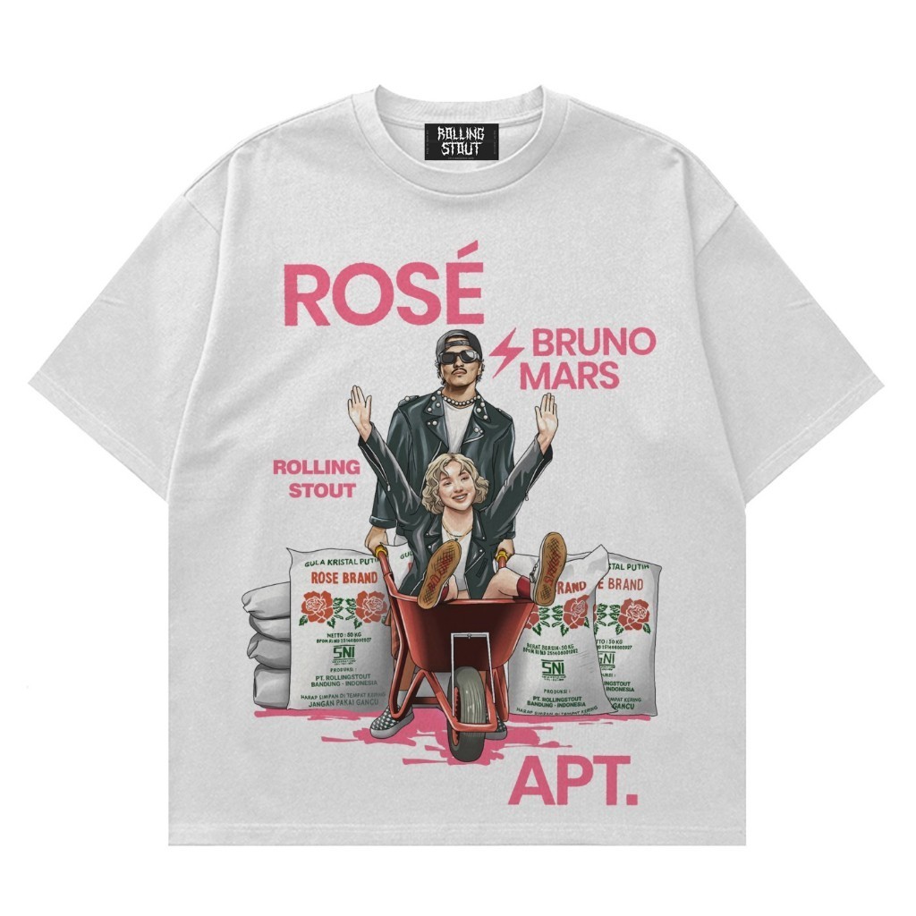 [HOT] Rollingstout - ROSE BRAND Bruno Mars APT. | KAOS BAND | BAJU MUSIK METAL ROCK
