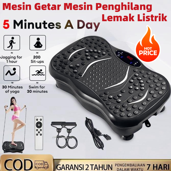 Garansi 3 Tahun Pijat Elektrik Membuang mesin  Otot Kaki  lemak Perut Alat Fitness Alat Mesin Getar 