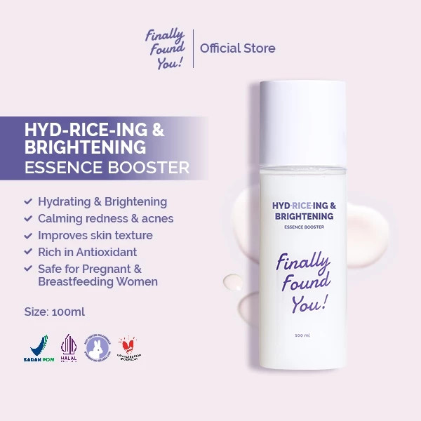 FFY Finally Found You HYD-RICE-ING & BRIGHTENING Essence Booster 100ml | Serum Infused Toner Mencera