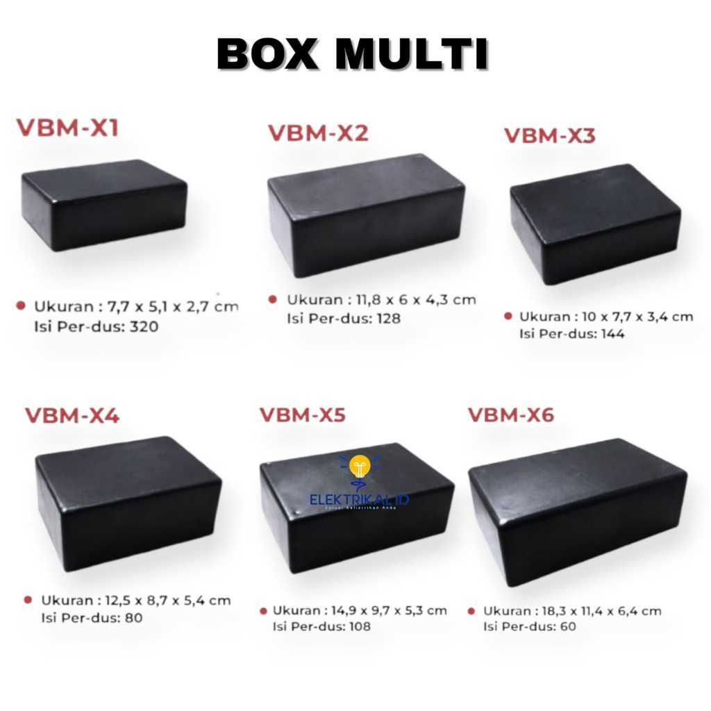Box Multi Plastik X1 X2 X3 X4 X5 X6 Kotak Tebal Keperluan Elektronik