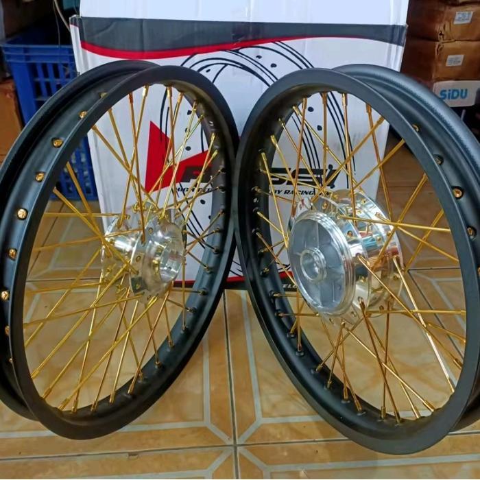 Paketan Velg Rossi Jari Jari Mx King Mx New Mx Old Vega Jupiter Fizr Vega Lama Uk 140 x 17 Set Depan