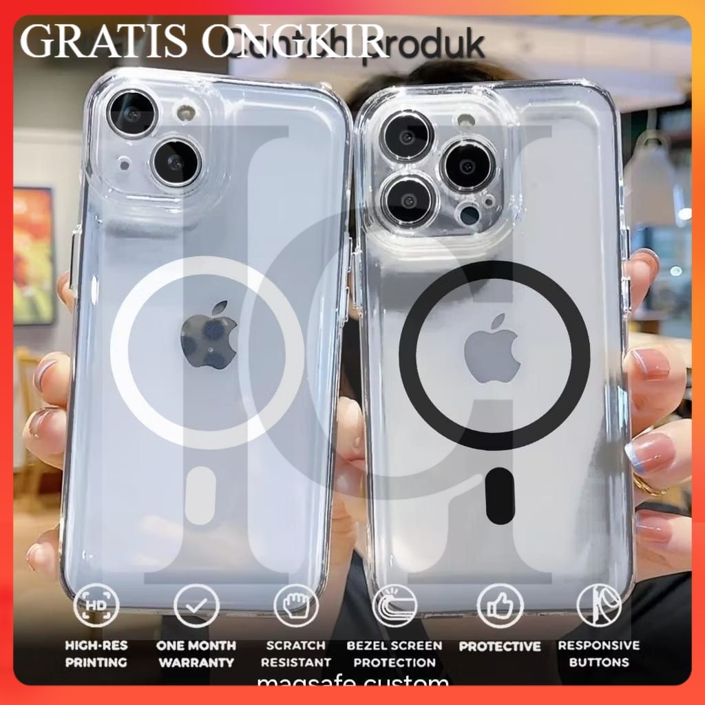BARU  SLICON/CASE CLEAR MAGSAFE IPHONE 11 12 13 IP 11 PRO MAX 12 PRO MAX 13 PRO MAX 12 MINI 13 MINI 