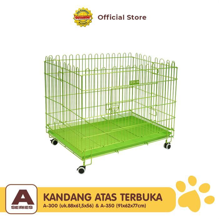 READY KANDANG OCTAGON - Kandang Atas Terbuka | Kandang Pagar Anjing - A-300 (88x61,5x65cm) - Warna R