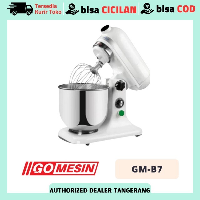 PLANETARY MIXER GOMESIN GM-B7 MIXER ADONAN ROTI KUE 7 LITER