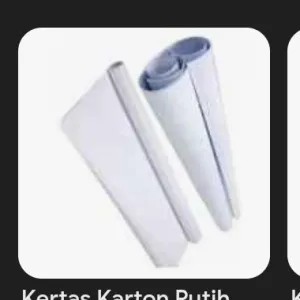 kertas karton putih promo