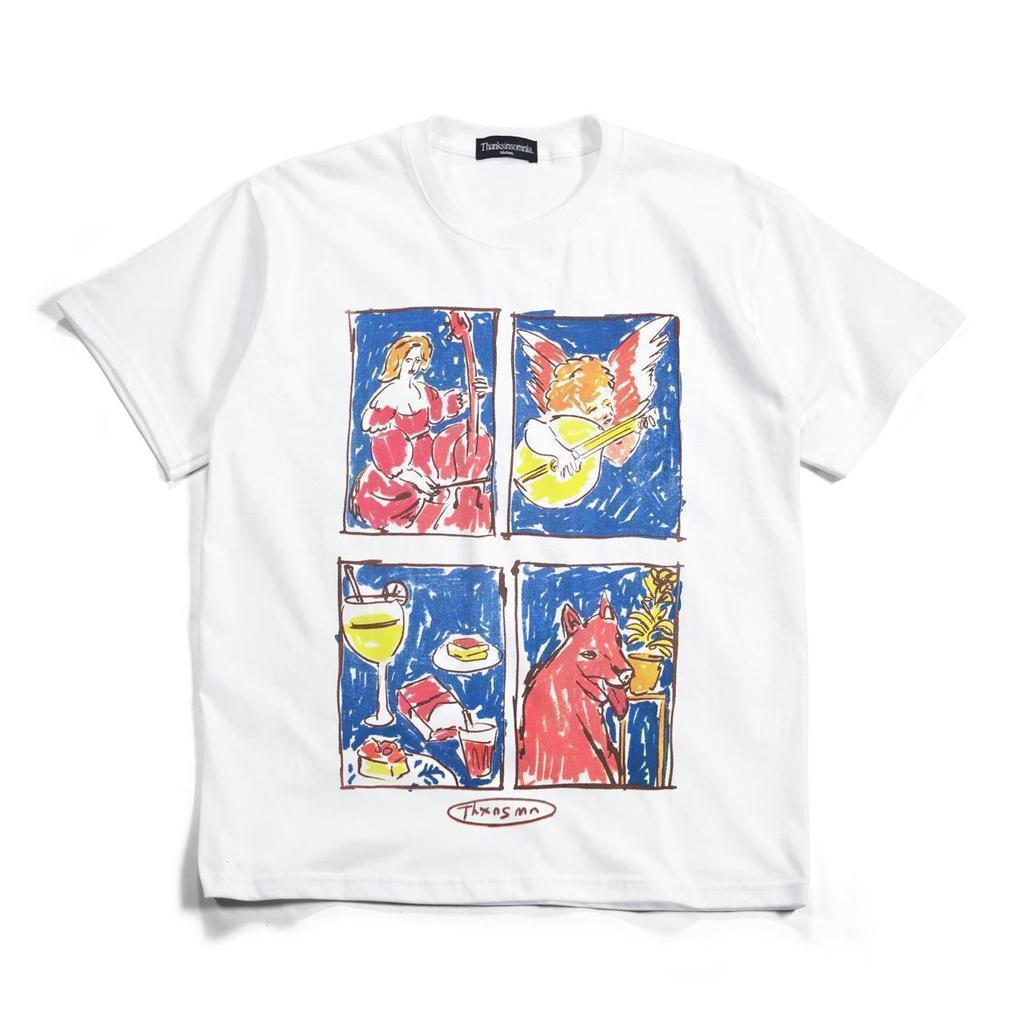 Tshirt Lanudis White Thanksinsomnia 100% Original