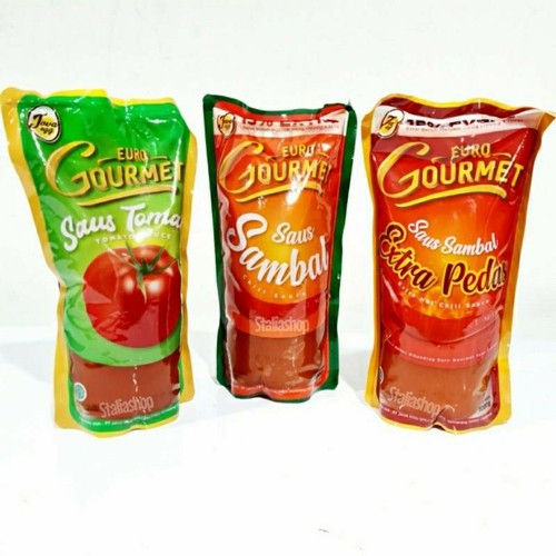 RTL - Euro Gourmet Saus Sambal 1kg / Saus Tomat / Saus Extra Pedas - JT