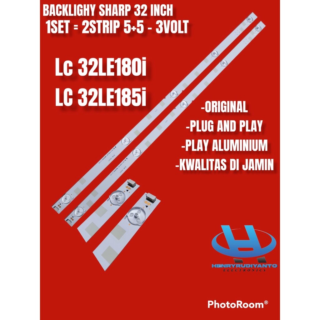 BACKLIGHT TV LED SHARP 32 INC LC32LE180I LC32LE185I LC 32LE180I 32LE185I 32LE180 32LE185 I LAMPU BL 