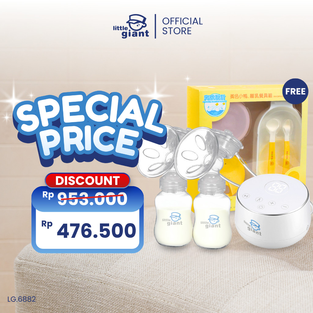 Little Giant Lactation Rechargeable Double Breast Pump (Premium Edition) | Pompa ASI Electric | Pump