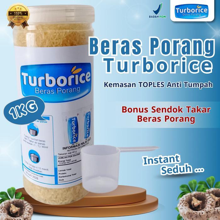 PROMO  Turborice Beras Porang Instan Seduh 1 KG Bonus Sendok Takar