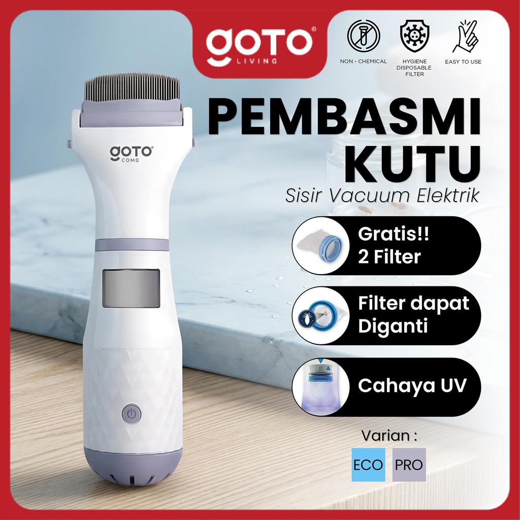 (Best Deal) Goto Serit Kutu Elektrik V-Comb Vacuum Comb Sisir Rambut Penghilang Kutu