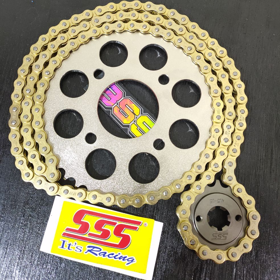 Gir Set Gear Set SSS 415 Satria Fu Lama, Satria FU, Satria FU Face List, Satria Fu New Rantai Warna