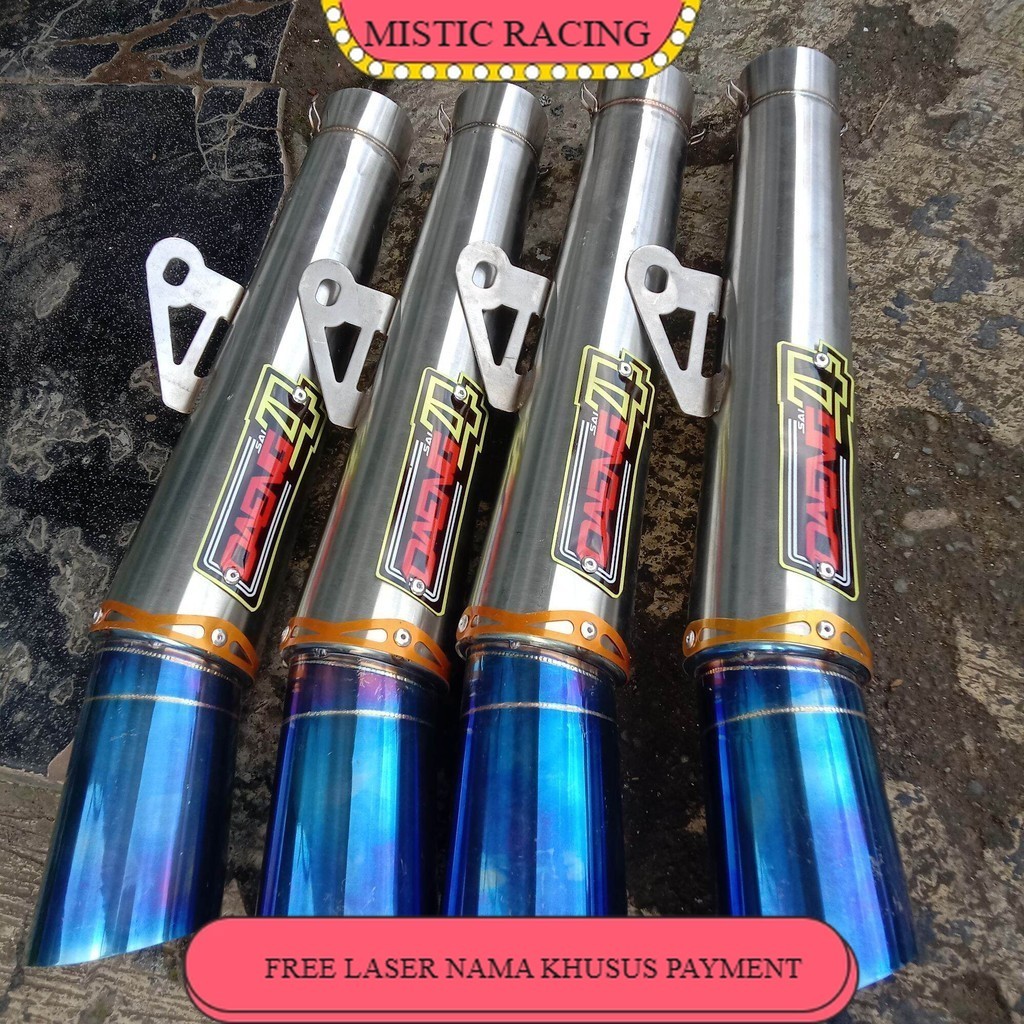 Silincer Knalpot Daeng sai4 Knalpot Racing Jupiter z1 Sonic Satria Fu