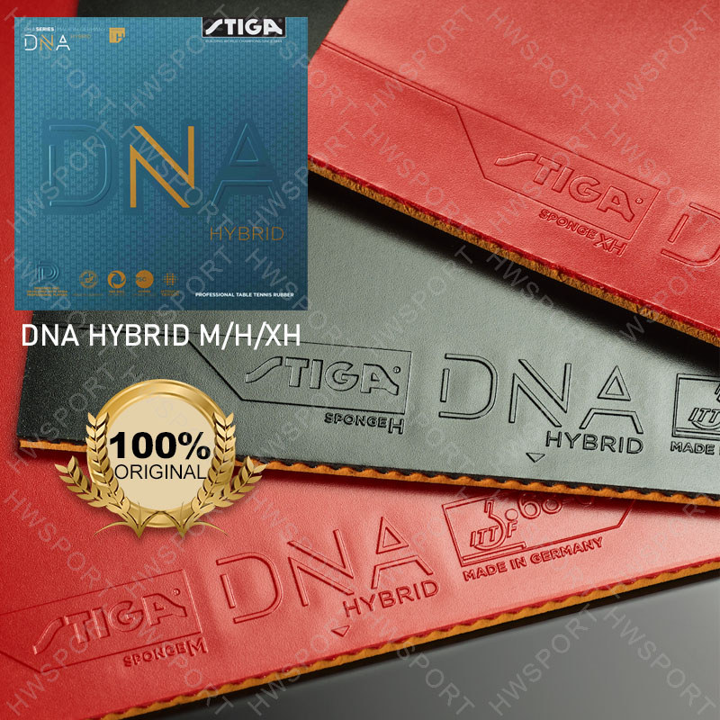 STIGA DNA HYBRID Series Table Tennis Rubber Professional SemiSticky Ping Pong Rubber Sheet Hybrid MH