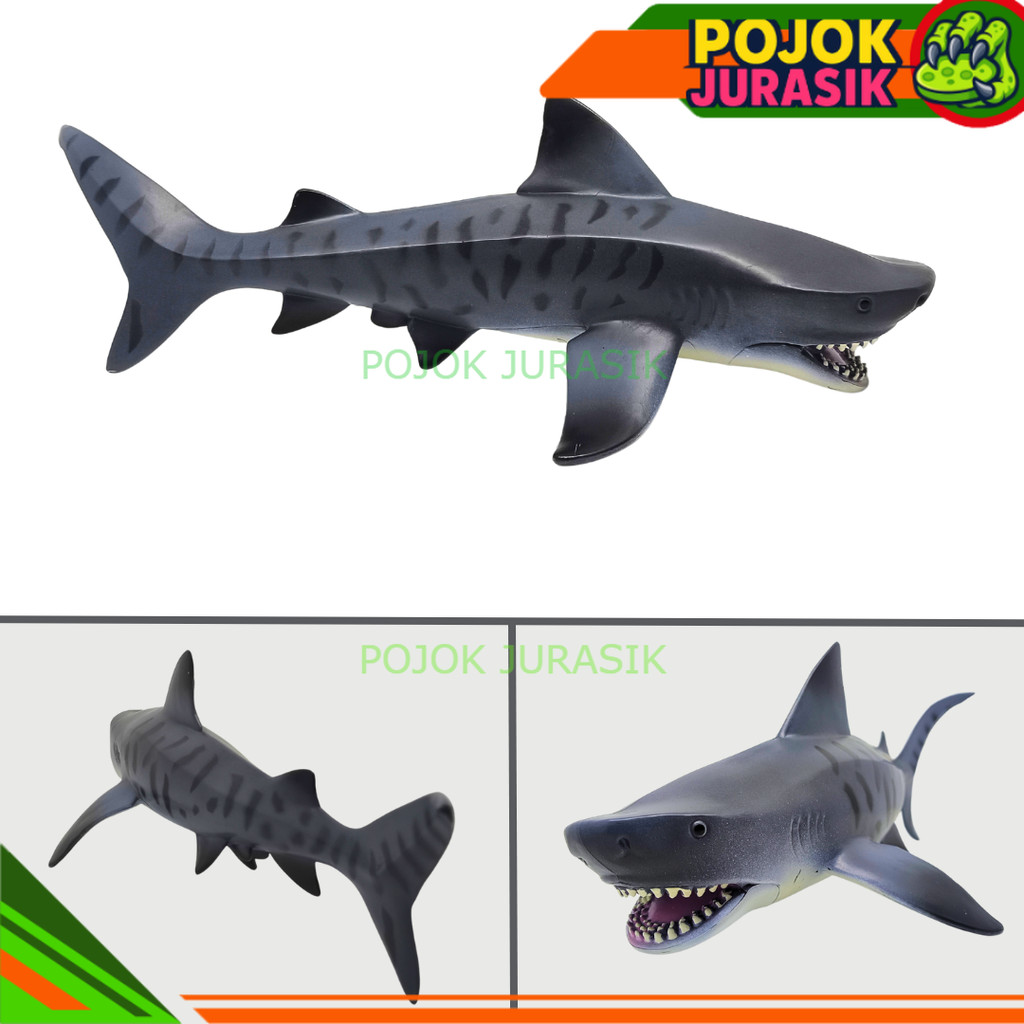 Mainan Figure Hewan Luat Hiu Macan Tiger Shark