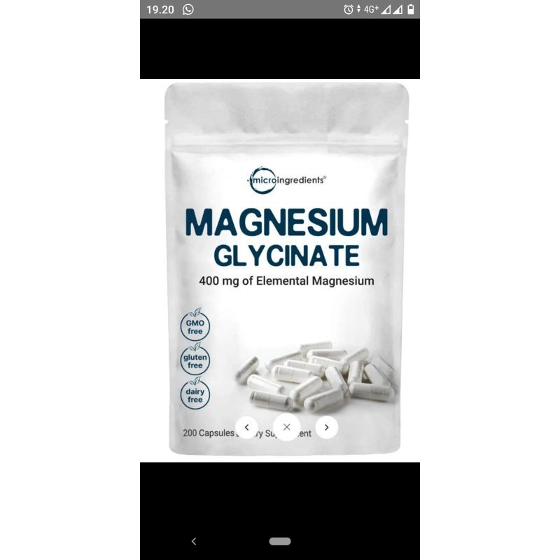 Magnesium Glycinate 400Mg Asli Microingredients