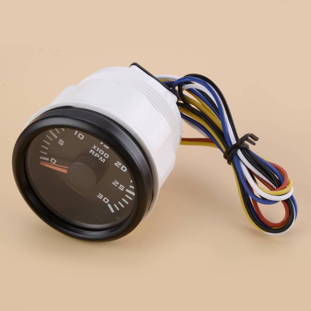 52MM Tachometer 03000RPM esel Engine Tacho Gauge trument Speedometer with Hour Meter Fit For Car Tru