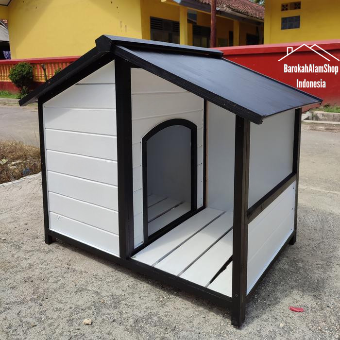 Kandang Anjing Kayu BarokahAlamshop Indonesia | Rumah Anjing Minimalis Outdoor