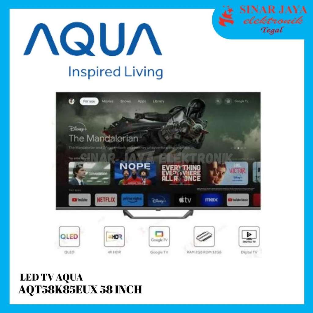 LED TV AQUA AQT58K85EUX 58 INCH GOOGLE TV 4K HDR
