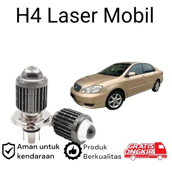 2pcs Lampu Utama LED H4 Laser Putih Mobil Toyota corolla Altis gen1 Koko