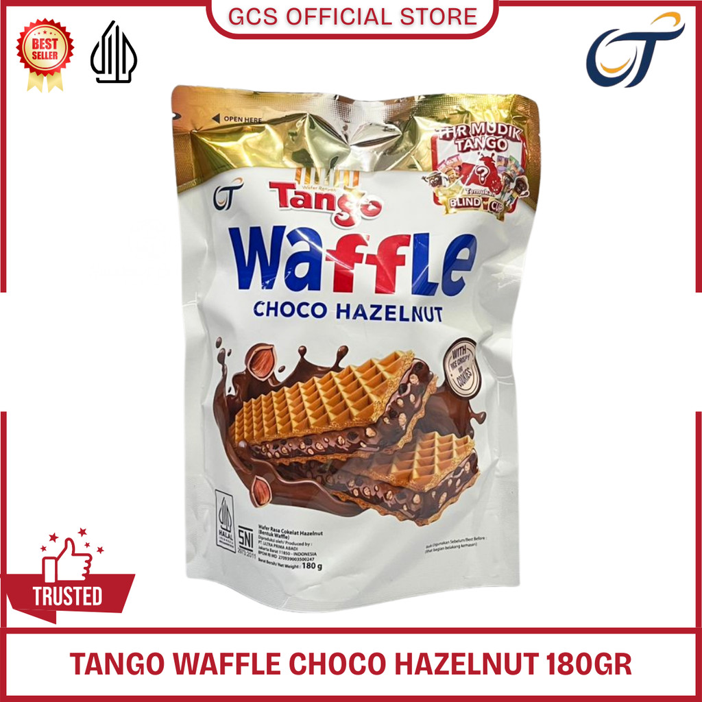 Tango Waffle Choco Hazelnut Kemasan Pouch Jumbo 180g