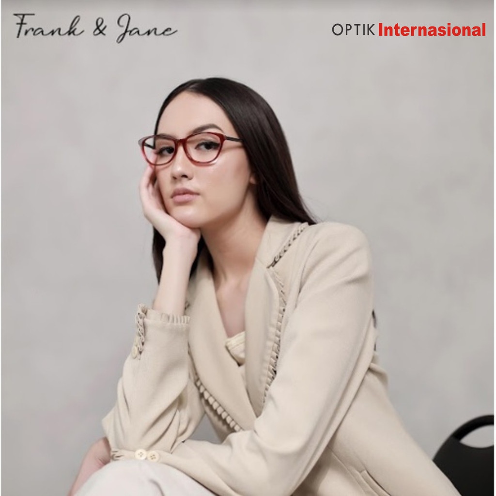 FRANK & JANE FJ1208 Frame Cat eye Kacamata Colorfull Premium