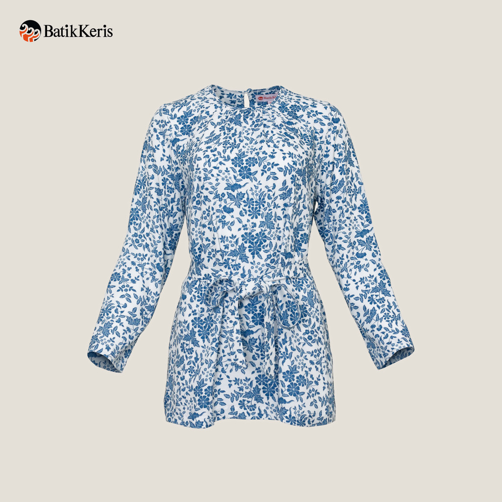 Batik Keris Tunik Batik Lengan Panjang Motif Keris Sekaran