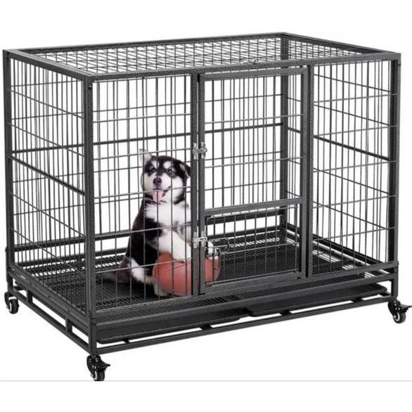 Kandang Premium Anjing Kucing Jumbo Besi Hollow Tebal 125 x 100 x 100