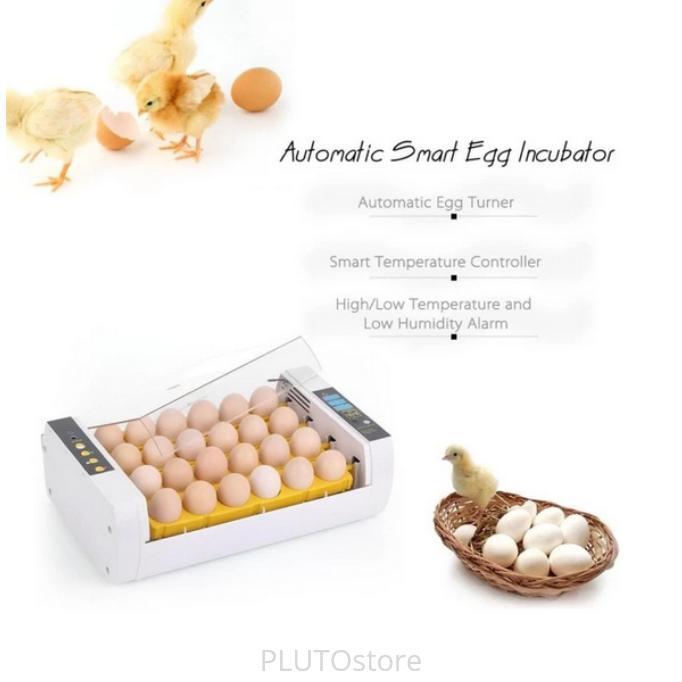 24 Egg Incubator Penetas Telur Ayam,Burung lainnya Automatis HHD 24 Full