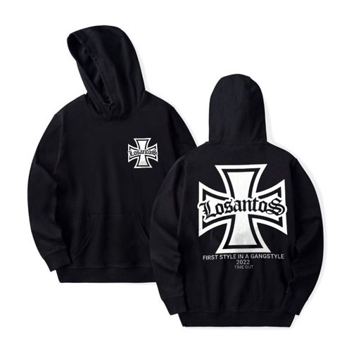 [COD]WOOD SOON Hoodie Reflektif Sliver pria lengan panjang independen Hitam Moto style 280gsm Hoodie