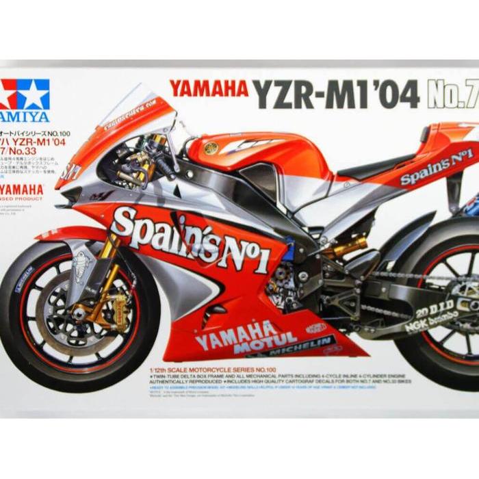 Tamiya 1/12 Yamaha YZR-M1 '04 No.7/33 Carlos Checa - Moto GP