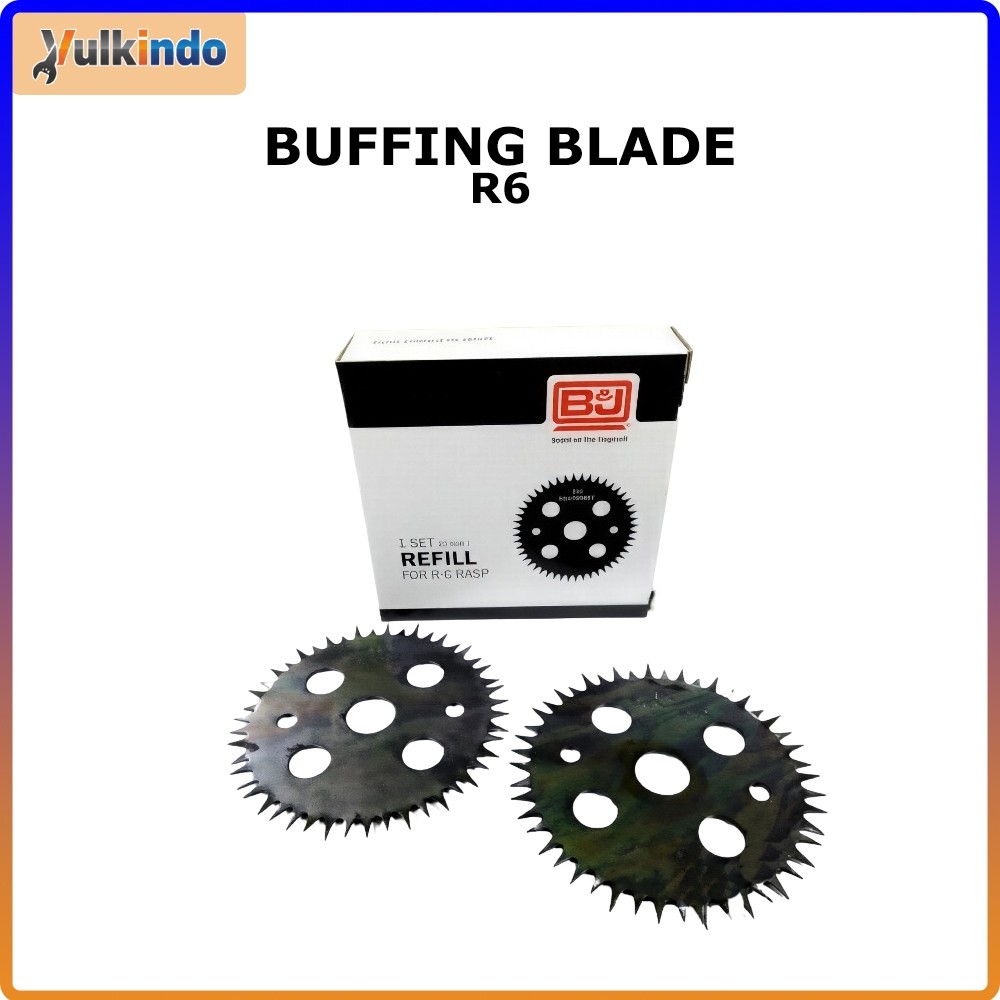 GILISHOP BJ R6 Refill Pisau Buffing isi 6pcs/set - Buffing Blade B&J Rocket