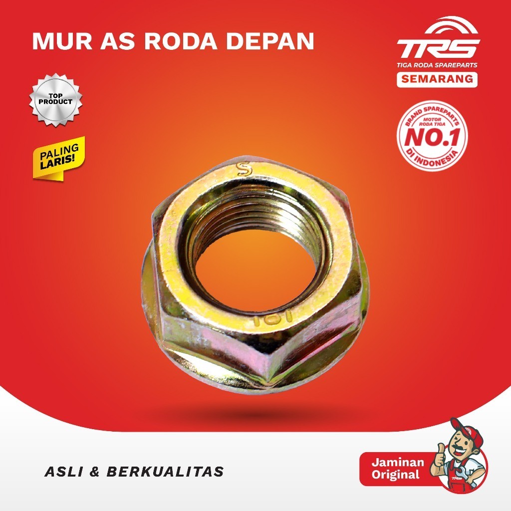 TRS Mur As Roda Depan Viar Kaisar Tossa Nozomi Appktm Happy Roda 3 Spareparts Original TRS SEMARANG
