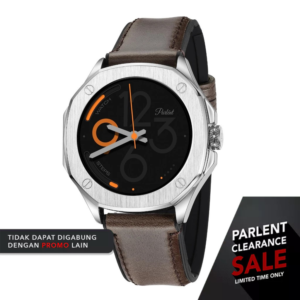 Smartwatch Parlent Gallant Active With Dual Material Strap (Leather on surface and rubber on base)