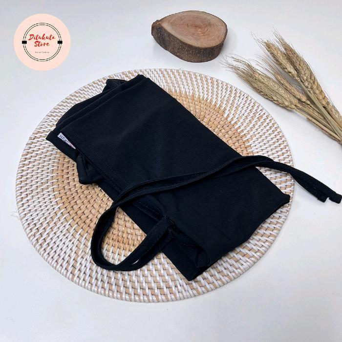 HIJAB BERGO SPORT TALI ORIGINAL DASYA - Hitam