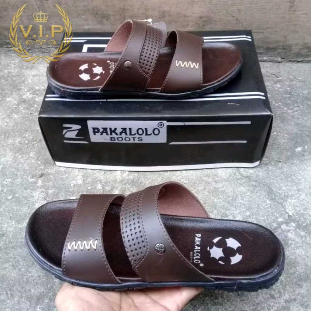 Sendal Pria Kulit Asli 100% Original Sandal Selop Pakalolo Model Terbaru