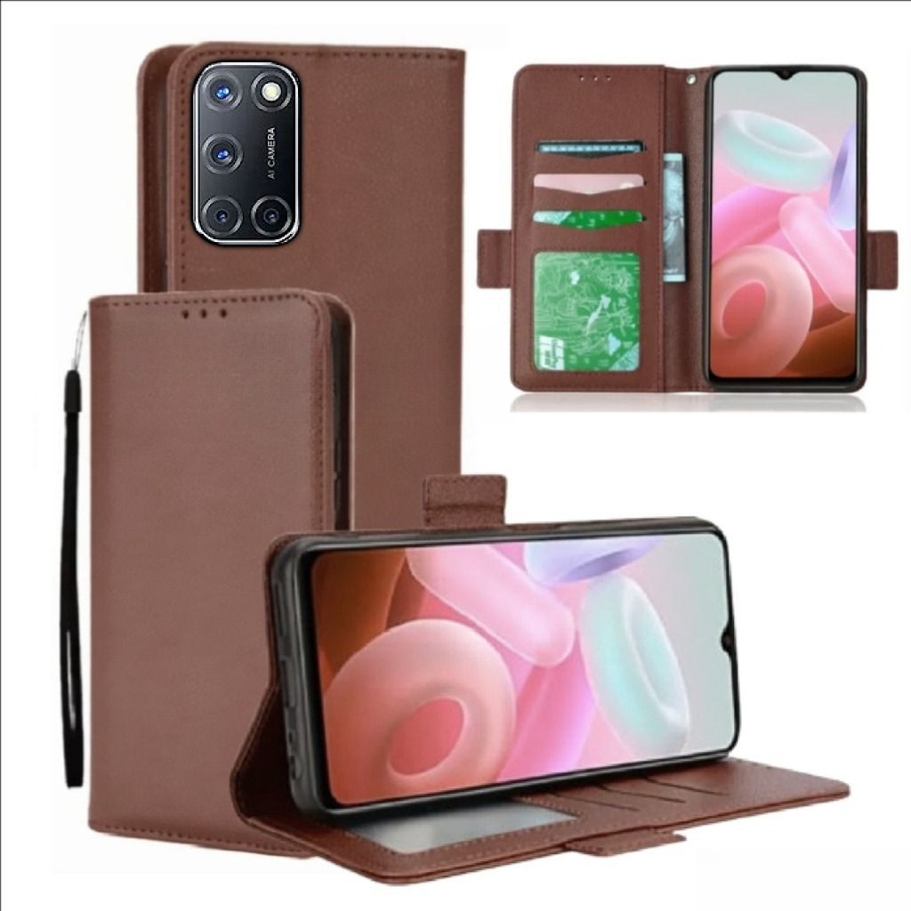 Case Dompet Hp Oppo A52 - Oppo A92 Case Dompet Casing Hp Flip Kulit Case Wallet Leather Cover