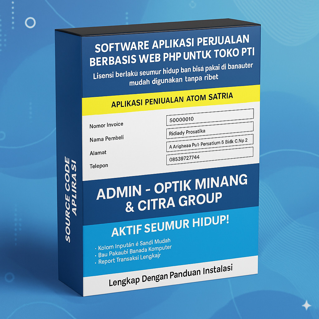 Aplikasi Manajemen Penjualan Optik Berbasis Website