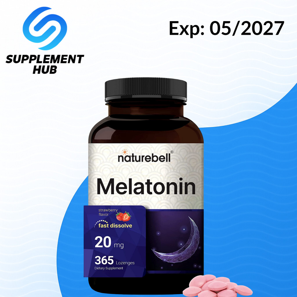 NatureBell Melatonin 20mg 365 Tablets Fast Dissolve Sleep Aid